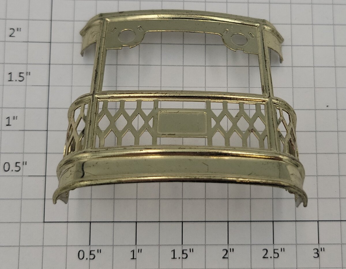 MTH TP-SP2614 O Gauge Brass Observation Car End Rail
