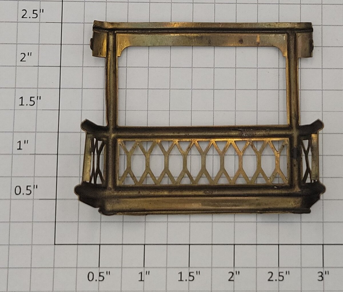 Acme 0929-16 Brass End Platform Rail