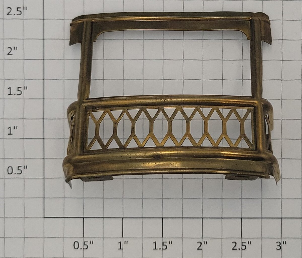 Acme 0929-16 Brass End Platform Rail