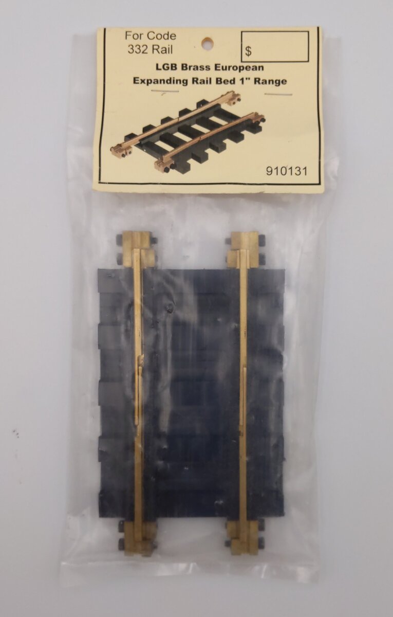 LGB 910131 Brass European Expanding Rail Bed 1" Range For 332 Rail