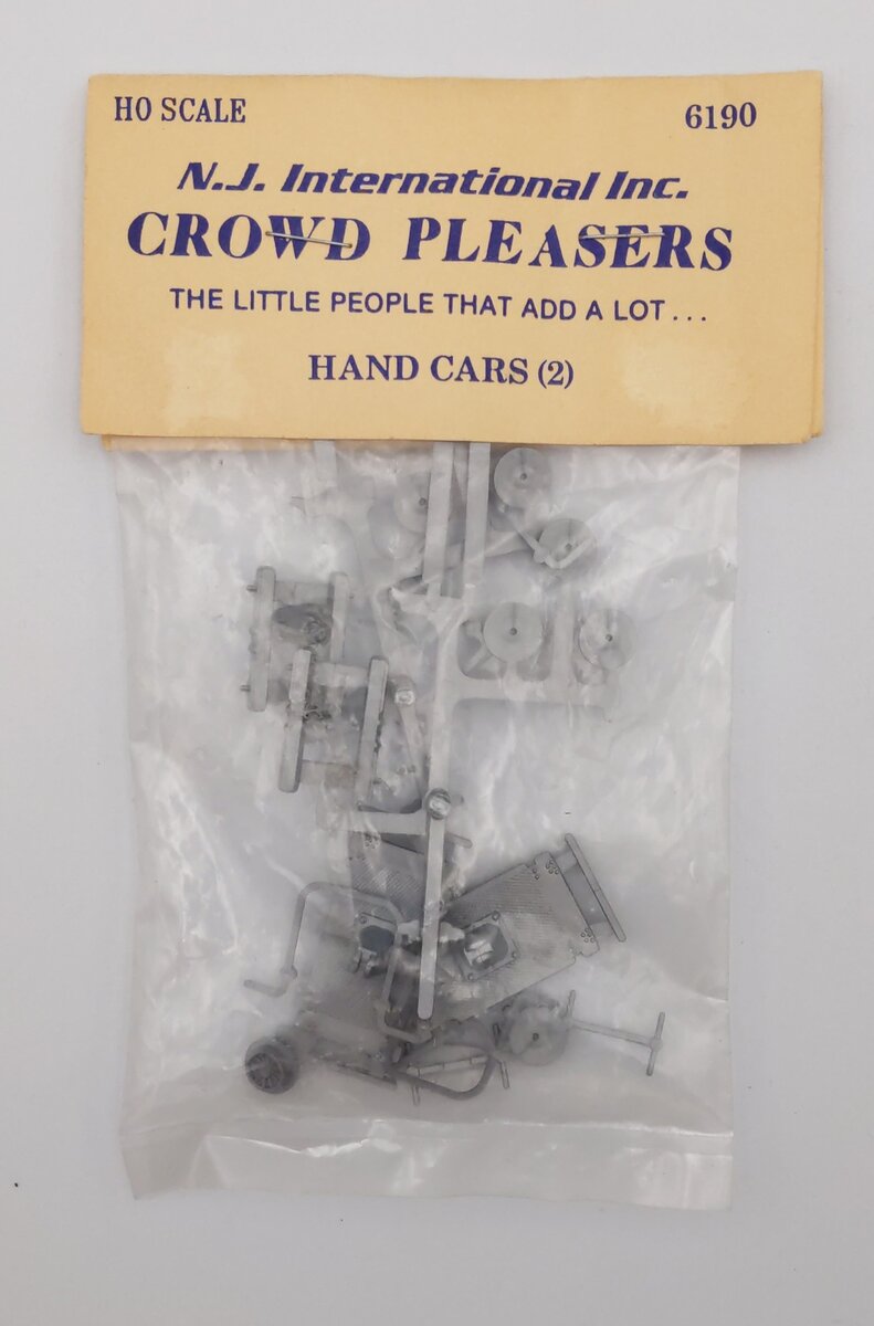 NJ International 6190 HO Crowd Pleasers Hand Cars Set of 2