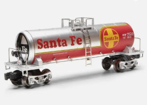 Menards 275-9216 O Gauge Santa Fe Warbonnet Modern Tank Car #4235