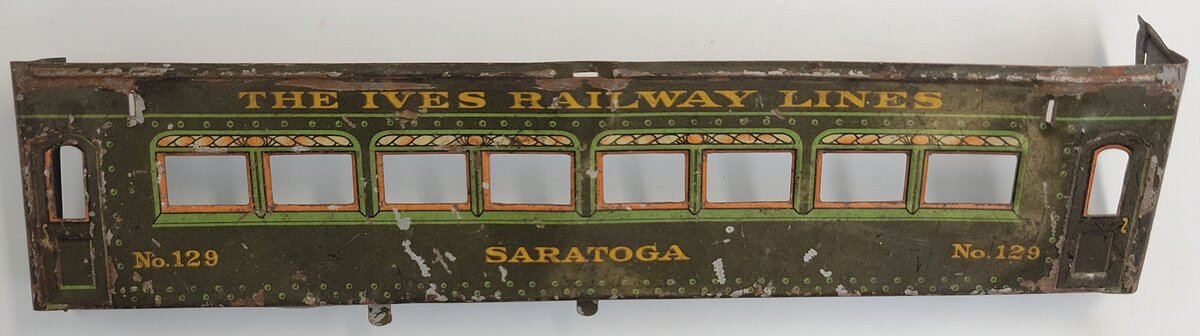 Ives 129-1 Vintage O Gauge Prewar Railway Lines Passenger Car Left Side Frame