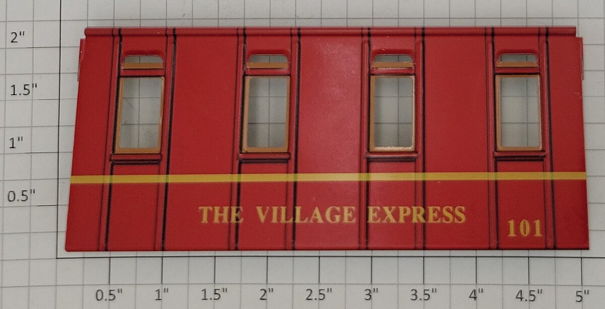 ETS 101-1 O Gauge Caboose Sides and End Plates