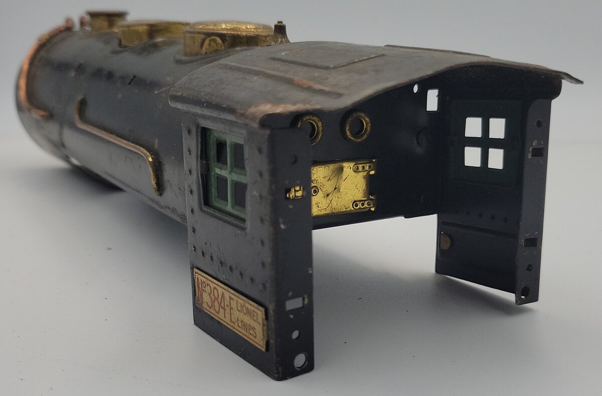 Lionel 384E-1 Steam Locomotive Boiler and Cab with Trim and Bell