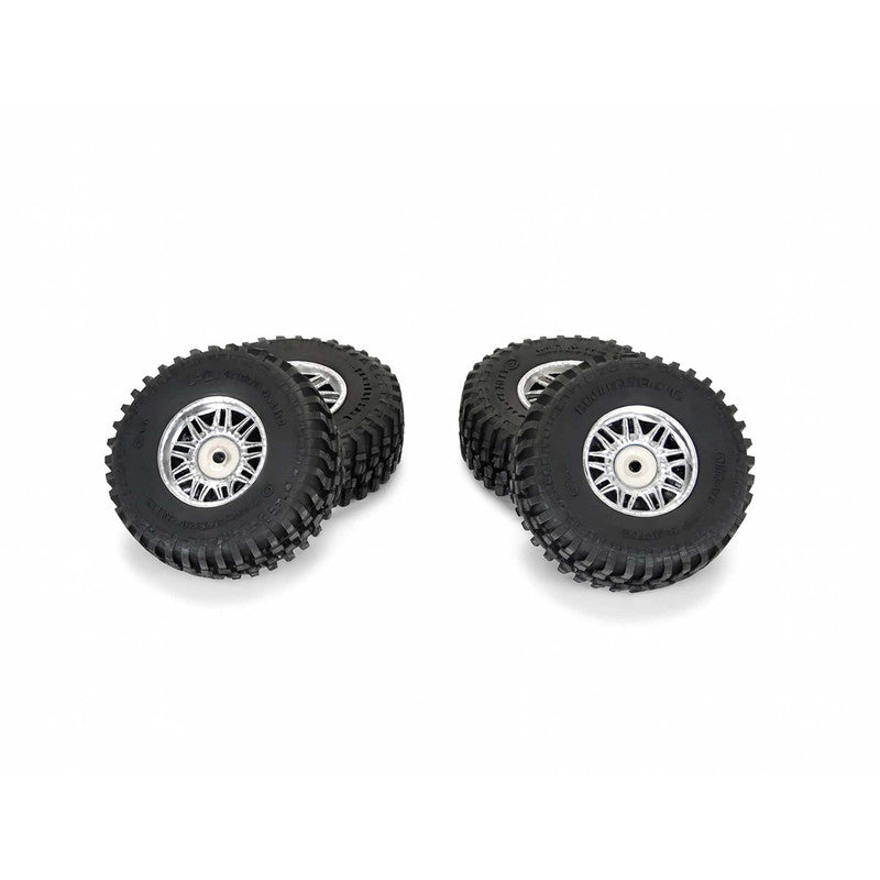 Pro-Line Racing 1028810 1:14 Flat Iron F/R Tires 12mm Hex Chrome Diablo (4)
