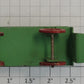 American Flyer 586-2 Green Metal Baggage Cart with Red Wheels