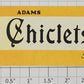 American Flyer FLV0225C Yellow "Adams Chiclets" Sign