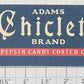 American Flyer FLV0233 3" Blue "Adams Chiclets Brand" Sign