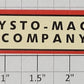 American Flyer FLV0298 162 "Mysto-Magic Company" Sticker Sign