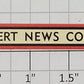 American Flyer FLV0223A "Gilbert News Company" Red/Black Border Sign