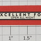 American Flyer FLV0247 275 Eureka Diner "Excellent Food" Red/Black Border Sign