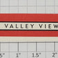 American Flyer FLV0241 "Valley View" Flyerville Station Red/Black Border Sign