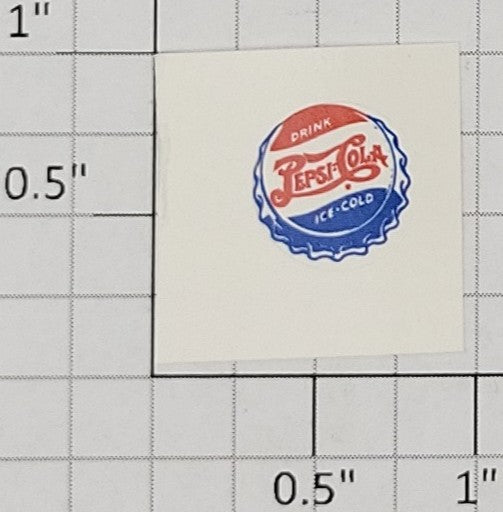 American Flyer FL0276 Flyerville "Pepsi-Cola" Cap Die Cut Water Soluble Decal