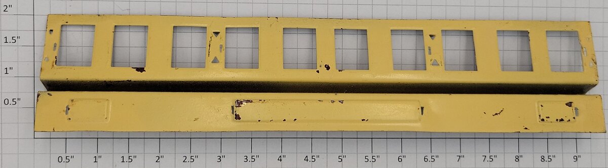 Lionel 338-37 Standard Gauge Repainted Passenger Observation Car Window Insert