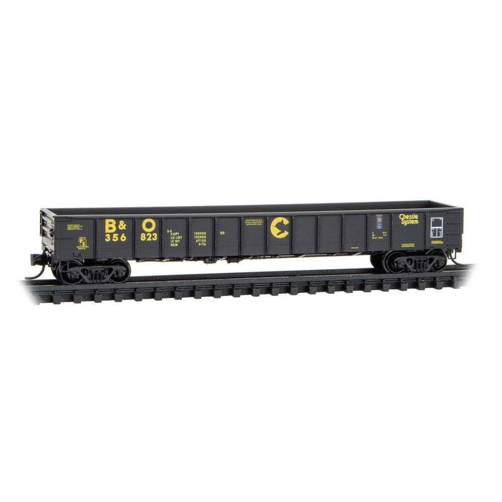Micro-Trains 10500790 N Chessie System - B&O 50' Steel Side Gondola #356823