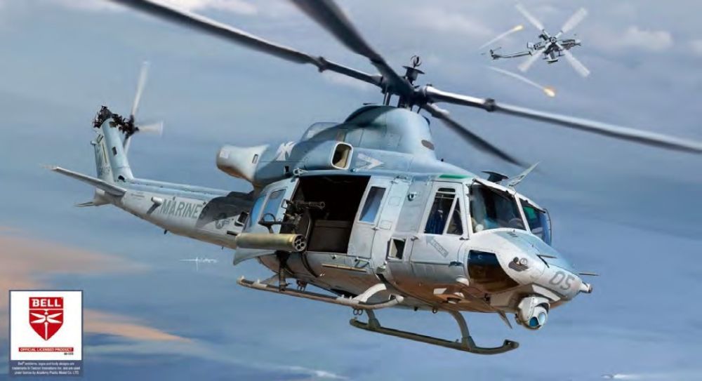 Academy 12138 1:35 Bell UH-1Y Venom USMC Helicopter Plastic Model Kit