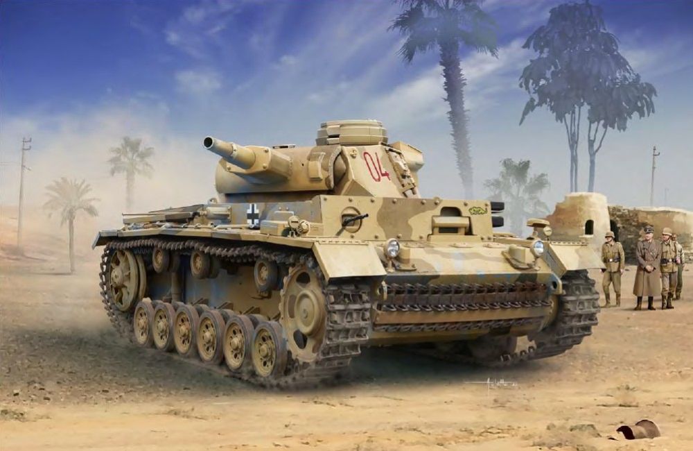 Academy 13567 1:35 German Panzer III Ausf.N Afrika Korps Tank Plastic Model Kit