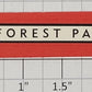 American Flyer FLV0240 Flyerville "Forest Park" Sticker Decal Sign