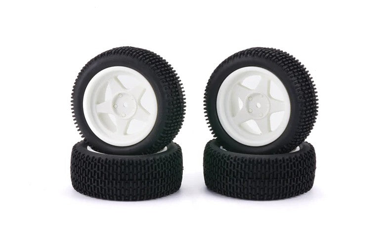 Carisma R/C Cars 16595 M48S Dirt Spec Tire Set Mounted on 5 Spoke Wheel