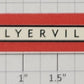 American Flyer FLV0242 "Flyerville" Red/Black Border Sticker Sign Decal
