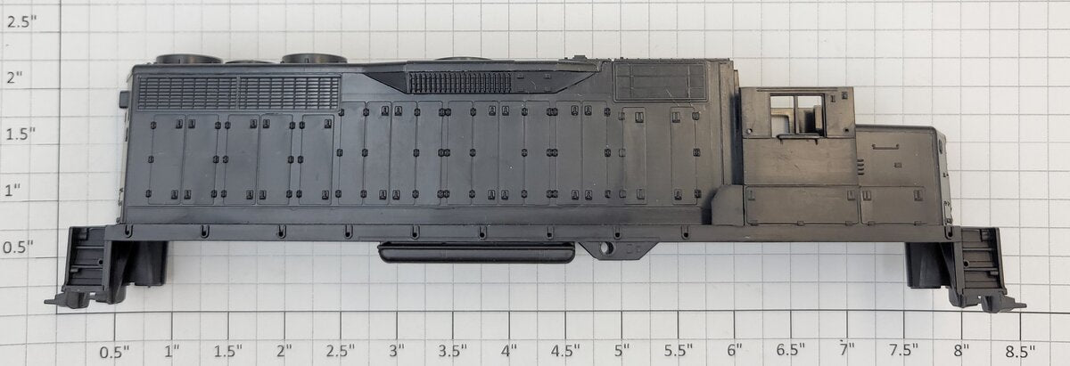 Athearn 42200 HO Scale Black Unpainted GP-35 Diesel Locomotive Body Shell