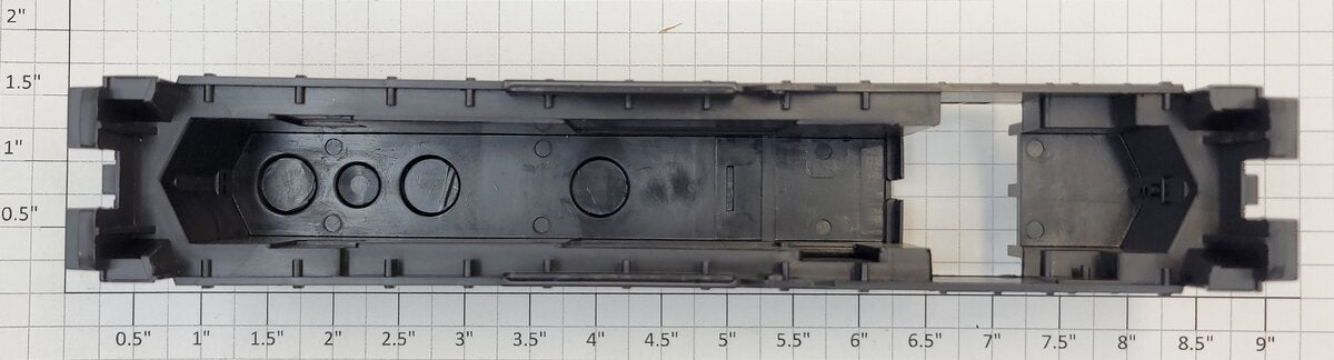 Athearn 42200 HO Scale Black Unpainted GP-35 Diesel Locomotive Body Shell