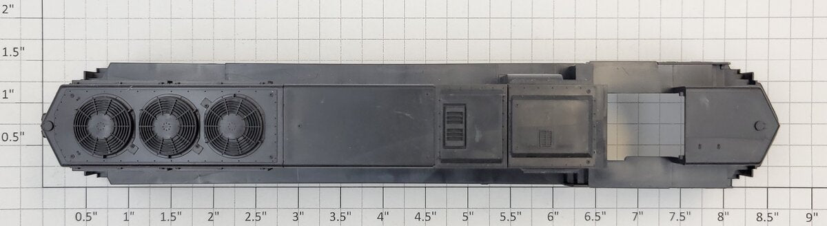 Athearn 93481 HO Scale Black Unpainted GP40-2 Diesel Body Shell