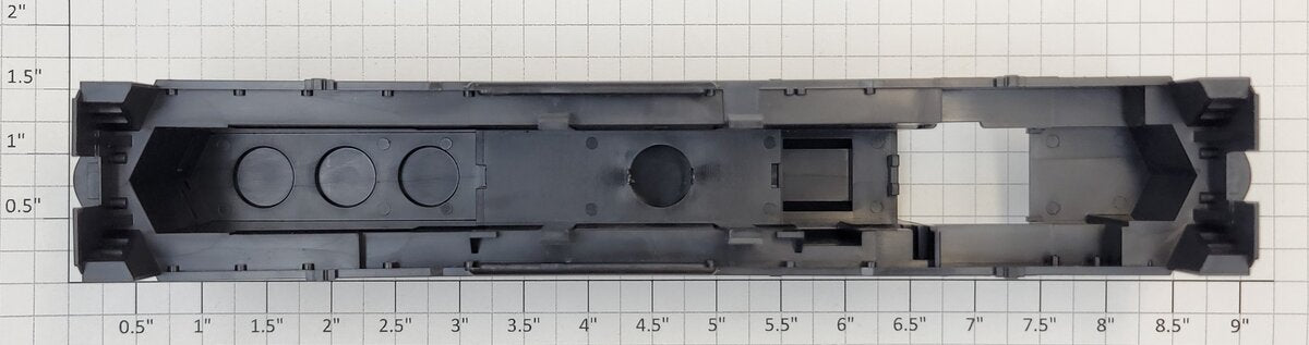 Athearn 93481 HO Scale Black Unpainted GP40-2 Diesel Body Shell