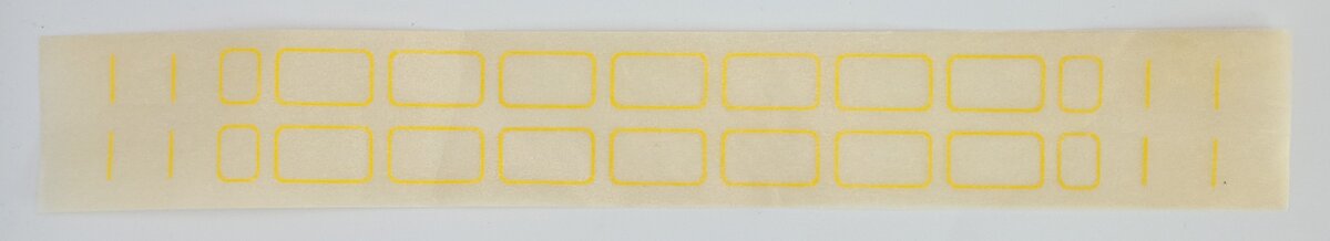 American Flyer TRS0778 Yellow Circus Windows and Handrails