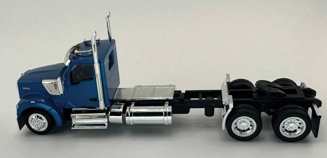 HO Logistics Replicas 990061 HO Blue Kenworth 990 2-Axle Day-Cab Semi Tractor
