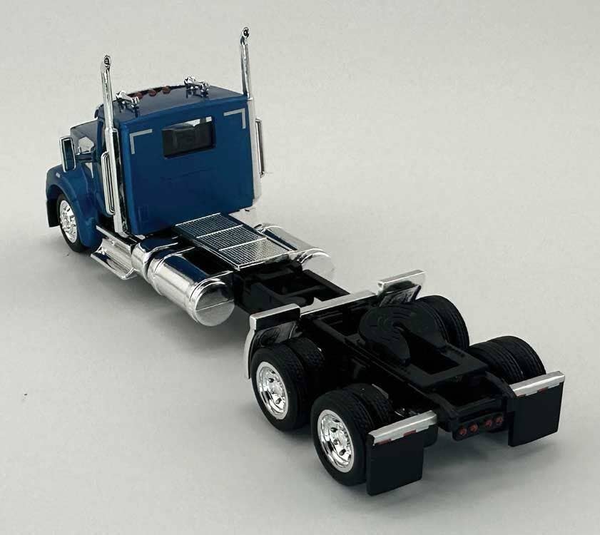 HO Logistics Replicas 990061 HO Blue Kenworth 990 2-Axle Day-Cab Semi Tractor