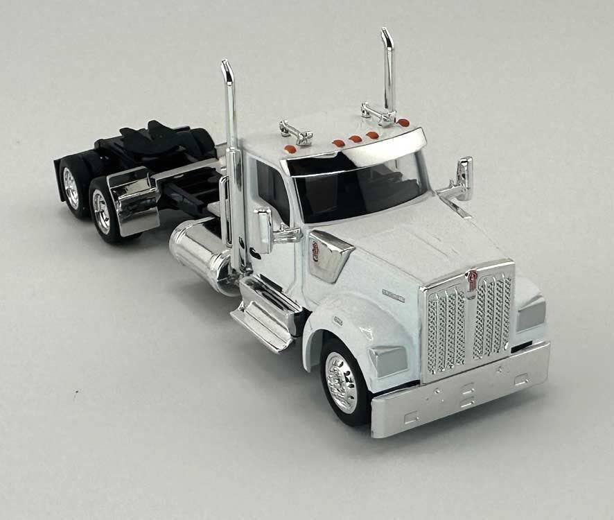 HO Logistics Replicas 990071 HO White Kenworth 990 2-Axle Day-Cab Semi Tractor