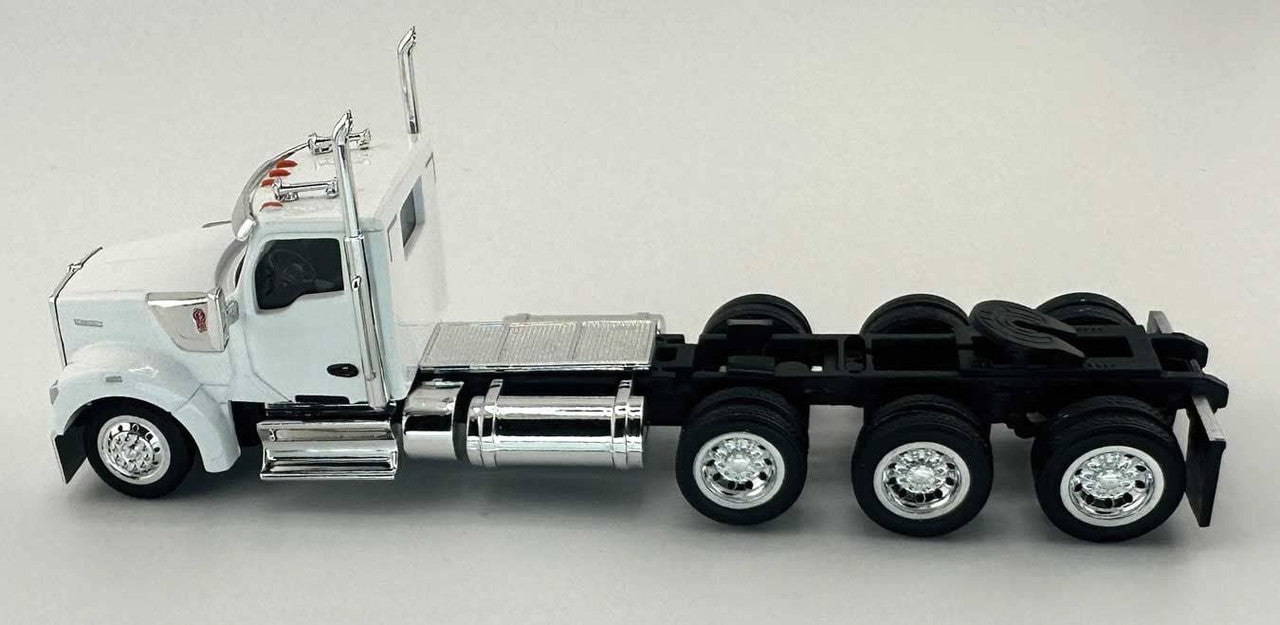 HO Logistics Replicas 990072 HO White Kenworth 990 3-Axle Day-Cab Semi Tractor