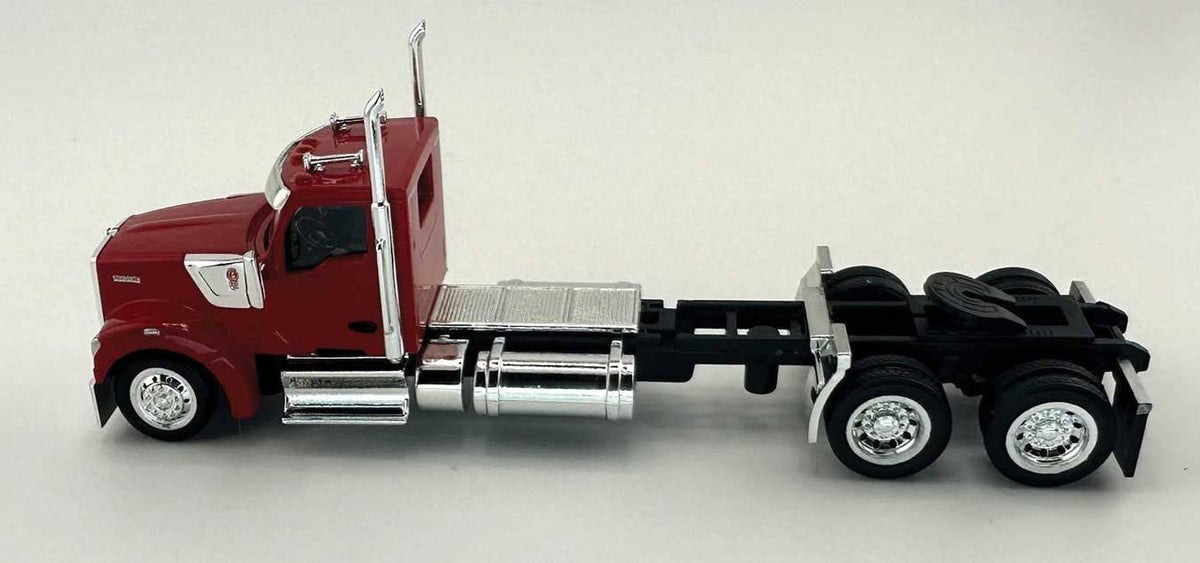 HO Logistics Replicas 990081 HO Red Kenworth 990 2-Axle Day-Cab Semi Tractor