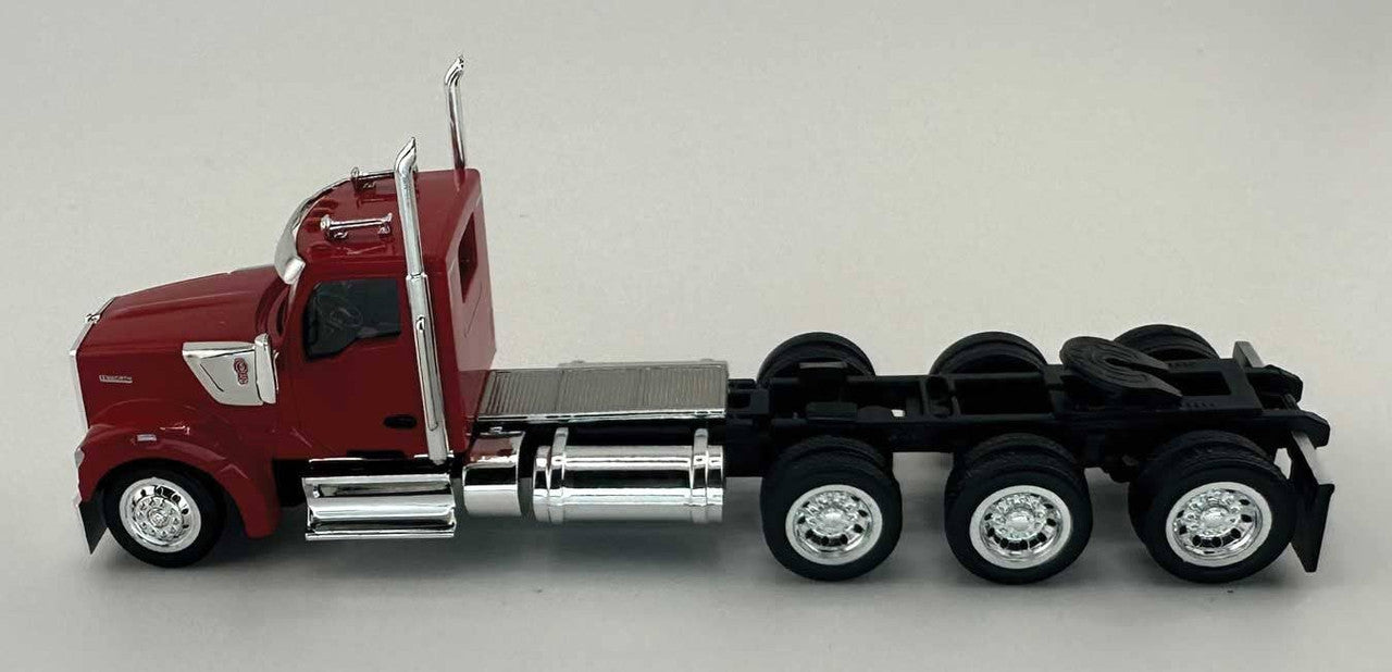 HO Logistics Replicas 990082 HO Red Kenworth 990 3-Axle Day-Cab Semi Tractor