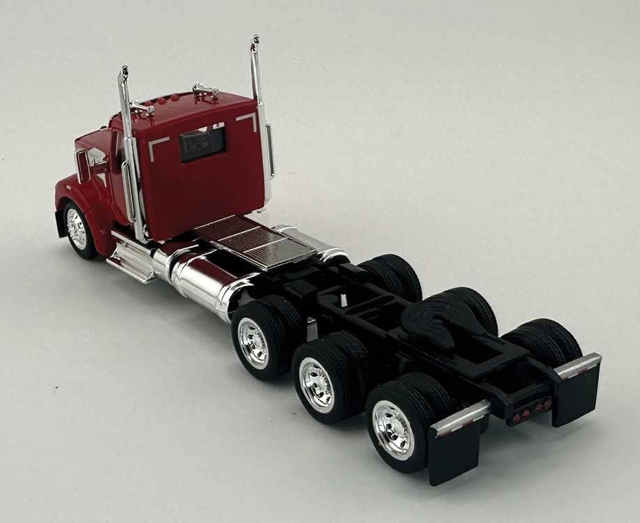 HO Logistics Replicas 990082 HO Red Kenworth 990 3-Axle Day-Cab Semi Tractor