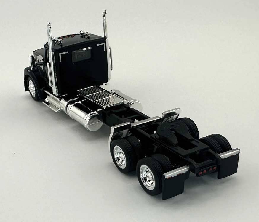 HO Logistics Replicas 990091 HO Black Kenworth 990 2-Axle Day-Cab Semi Tractor
