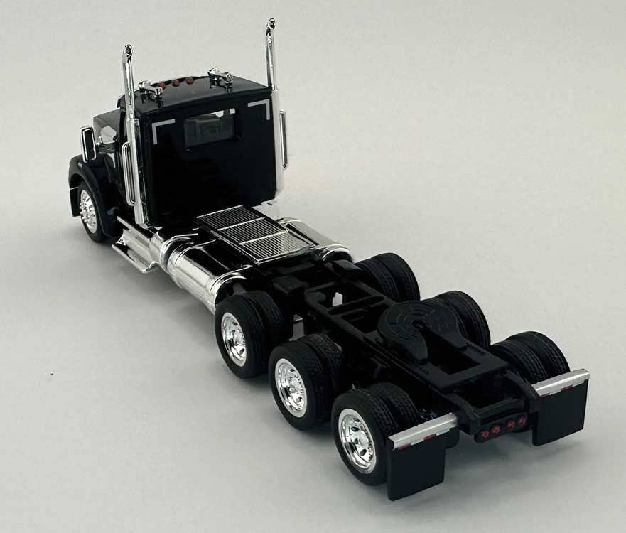 HO Logistics Replicas 990092 HO Black Kenworth 990 3-Axle Day-Cab Semi Tractor