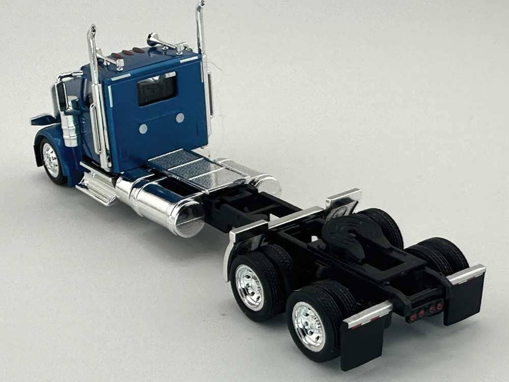 HO Logistics Replicas 589061 HO Blue Peterbilt 589 2-Axle Day-Cab Semi Tractor