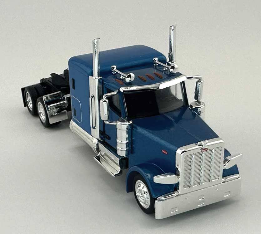 HO Logistics Replicas 589064 HO Blue Peterbilt 589 72" Sleeper-Cab Semi Tractor