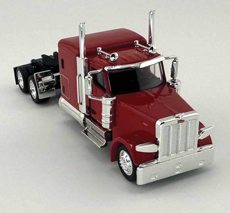 HO Logistics Replicas 589084 HO Red Peterbilt 589 72" Sleeper-Cab Semi Tractor