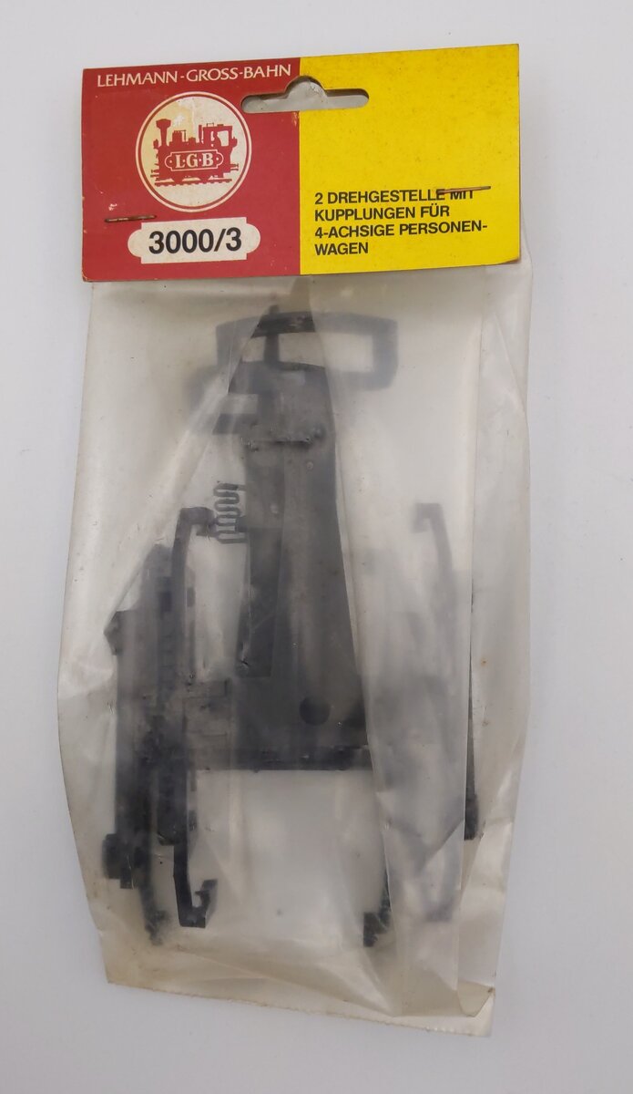 LGB 3000/3 G Gauge Passenger Car Truck Frames (Set of 2)