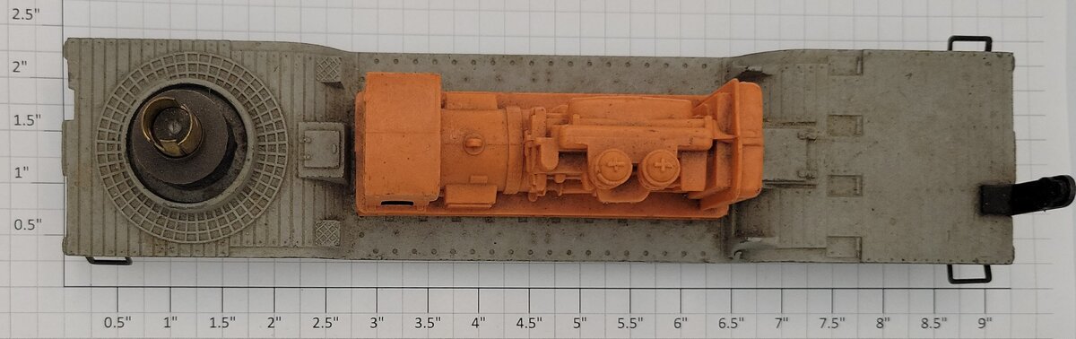 Lionel 3520-2 Searchlight Car Frame w/ Searchlight Coil & Generator #3520