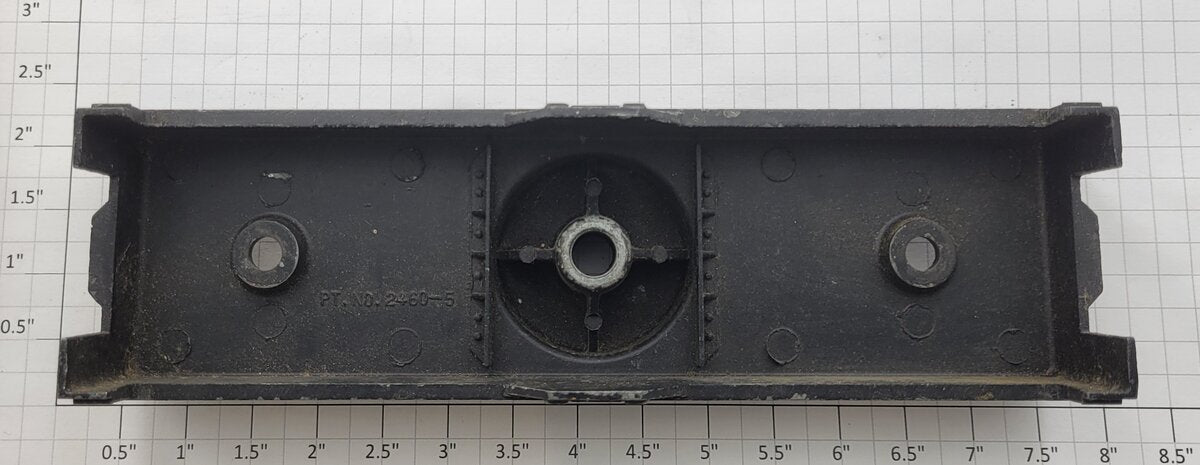 Lionel 2460-5 Black Metal Postwar Crane Car Frame #2460