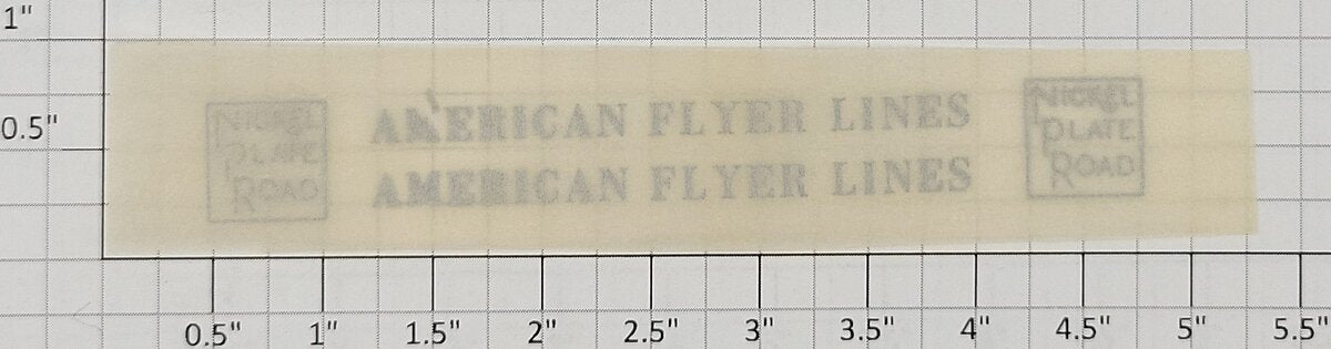 American Flyer TRS-NPRS Silver AFL 