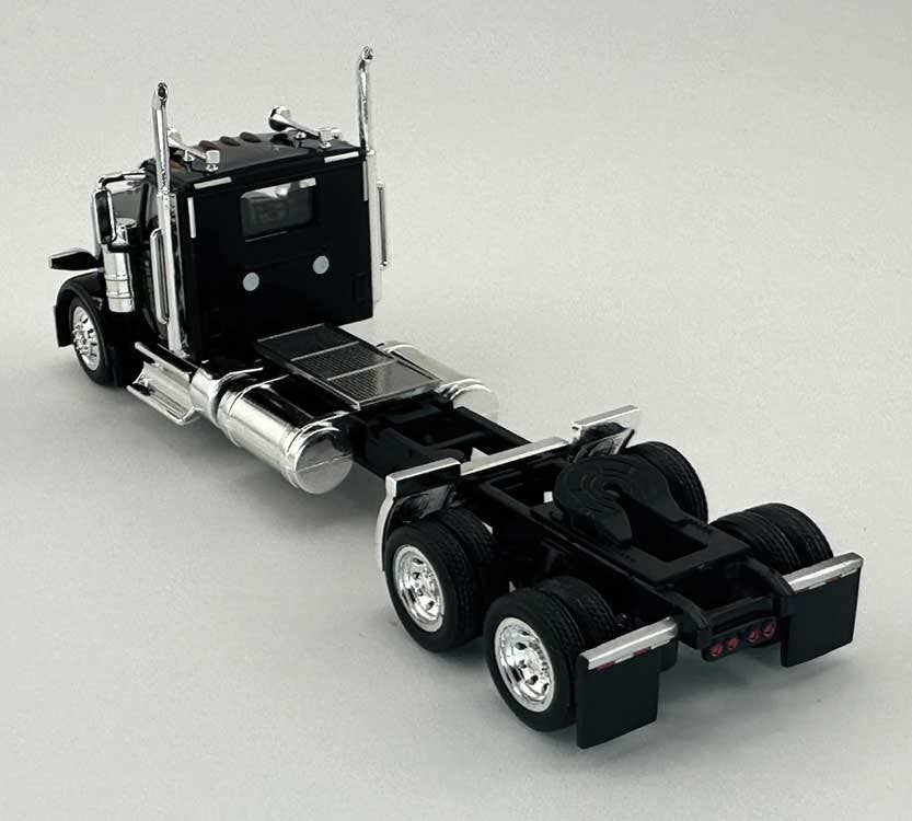 HO Logistics Replicas 589091 HO Black Peterbilt 589 2-Axle Day-Cab Semi Tractor