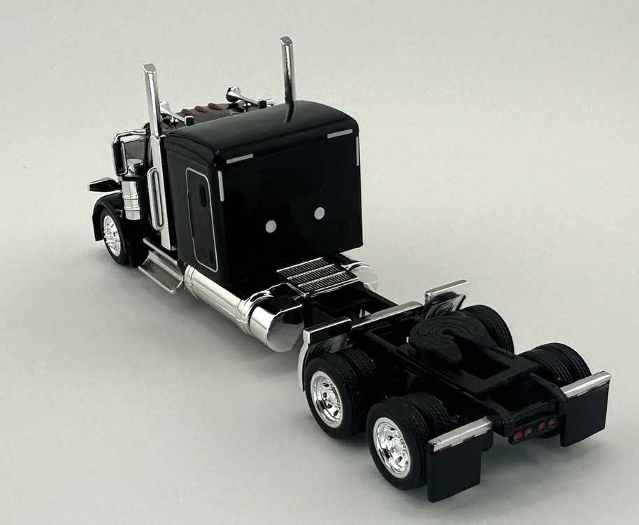 HO Logistics Replicas 589094 HO Black Peterbilt 589 72" Sleeper-Cab Semi Tractor
