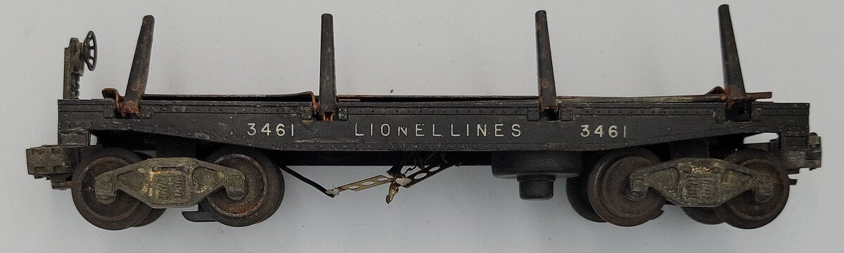 Lionel 3461-1 O Gauge Automatic Lumber Log Dump Car #3641