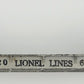 Lionel 6520-02 Diecast Stepped Searchlight and Generator Car Frame #6520